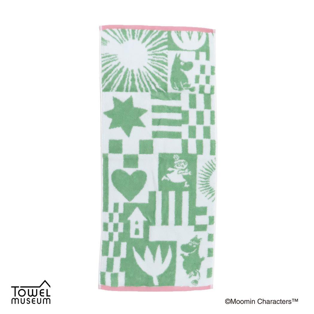 【12月は毎日ポイント10倍！】ムーミン ロングタオル 無撚糸フルフィーコットンフェイスタオル プレイ ..