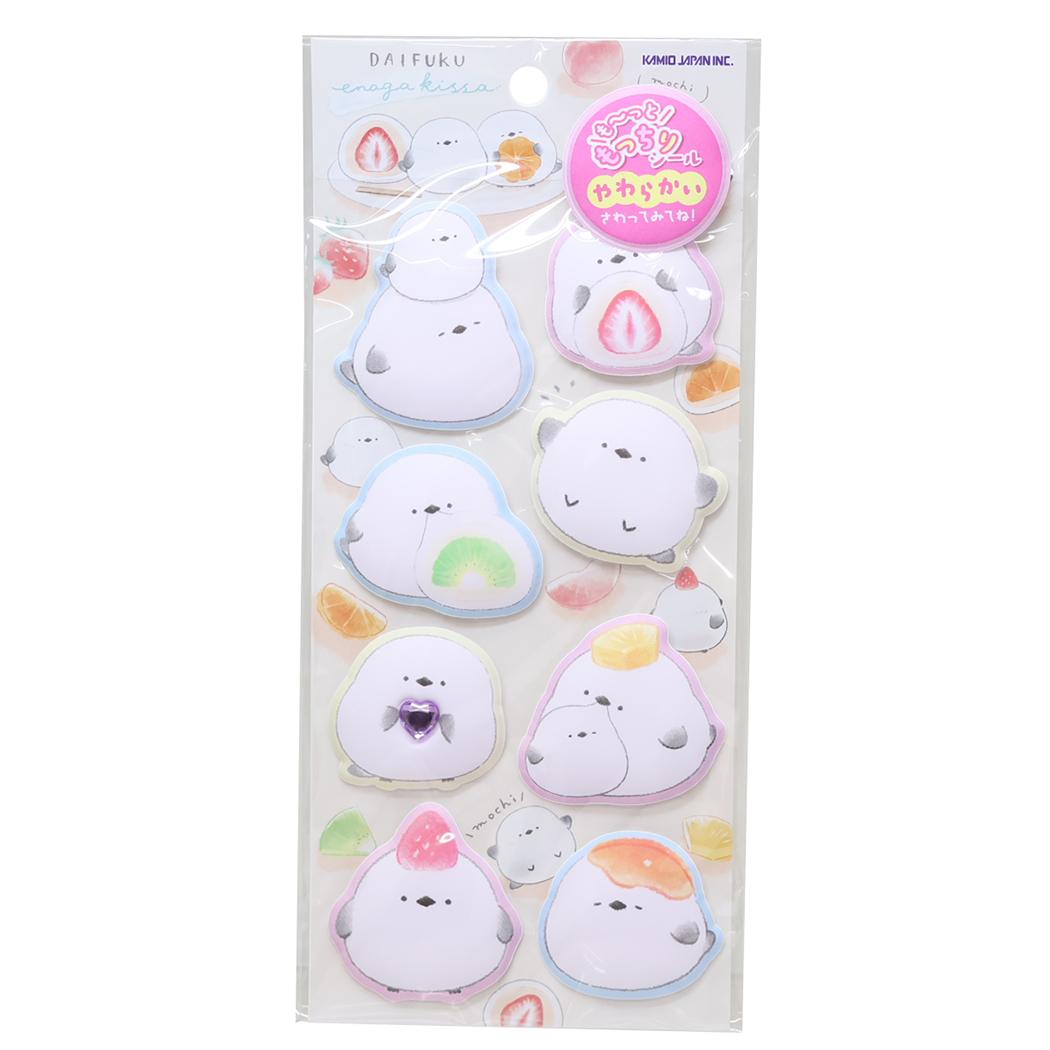 シールシート もーっともっちりシール だいふくエナガ カミオジャパン デコシール かわいい グッズ メール便可 シネマコレクションのサムネイル