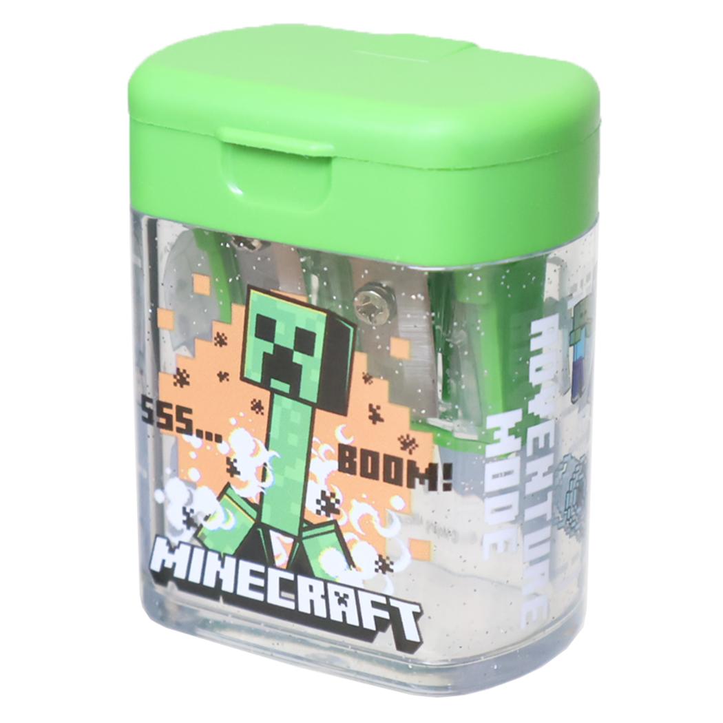 マインクラフト 鉛筆削り ツインえんぴつ削り クリーパー Minecraft 新学期準備文具 ゲームキャラクタ..