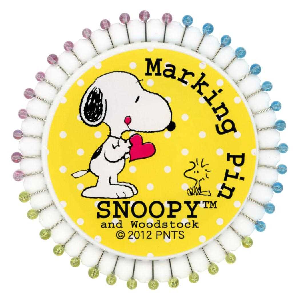 【12月は毎日ポイント10倍！】スヌーピー 手芸用品 洋裁ピン 40本 ピーナッツ ミササ まち針 キャラク..