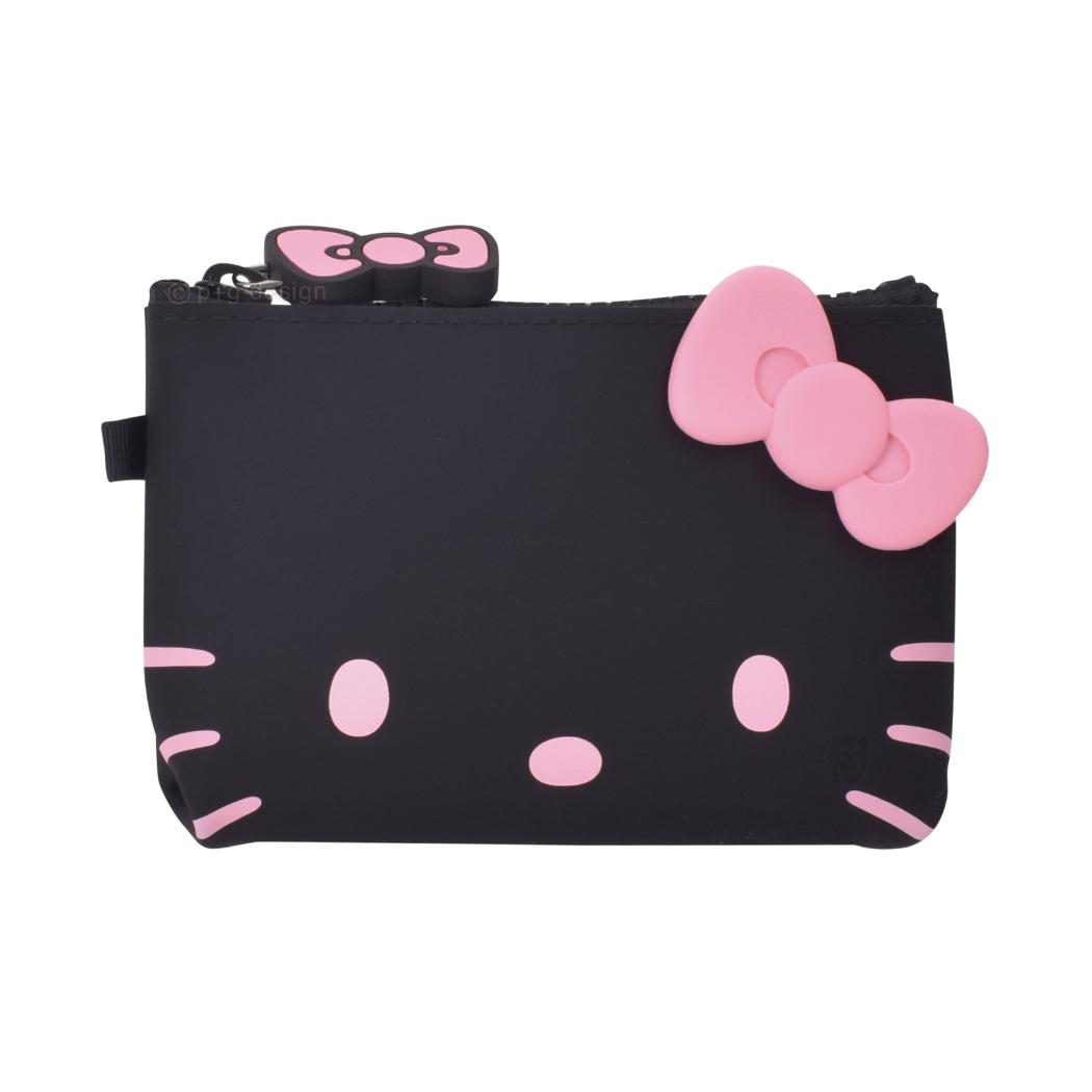 【最大1000円OFFクーポン！】ハローキティ コスメポーチ NUU small ヌウスモール ホワイト ブラック ピンク サンリオ ピージーデザイン シリコンポーチ 小物入れ キャラクター グッズ シネマコレクション