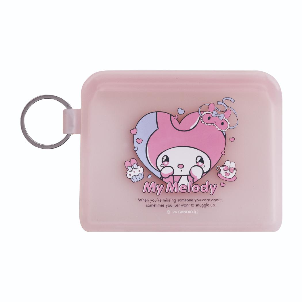 Rakuten - 【ポイント10倍 & クーポン！】マイメロディ ミニポーチ FLAPPO フラッポ 甘えんぼナミダ サンリオ ピージーデザイン シリコンポーチ 小物入れ キャラクター グッズ メール便可 シネマコレクション