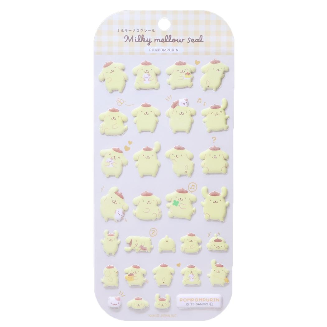 ポムポムプリン シールシート ミルキーメロウシール サンリオ カミオジャパン DECOシール 女の子向け キャラクター グッズ メール便可 シネマコレクションのサムネイル