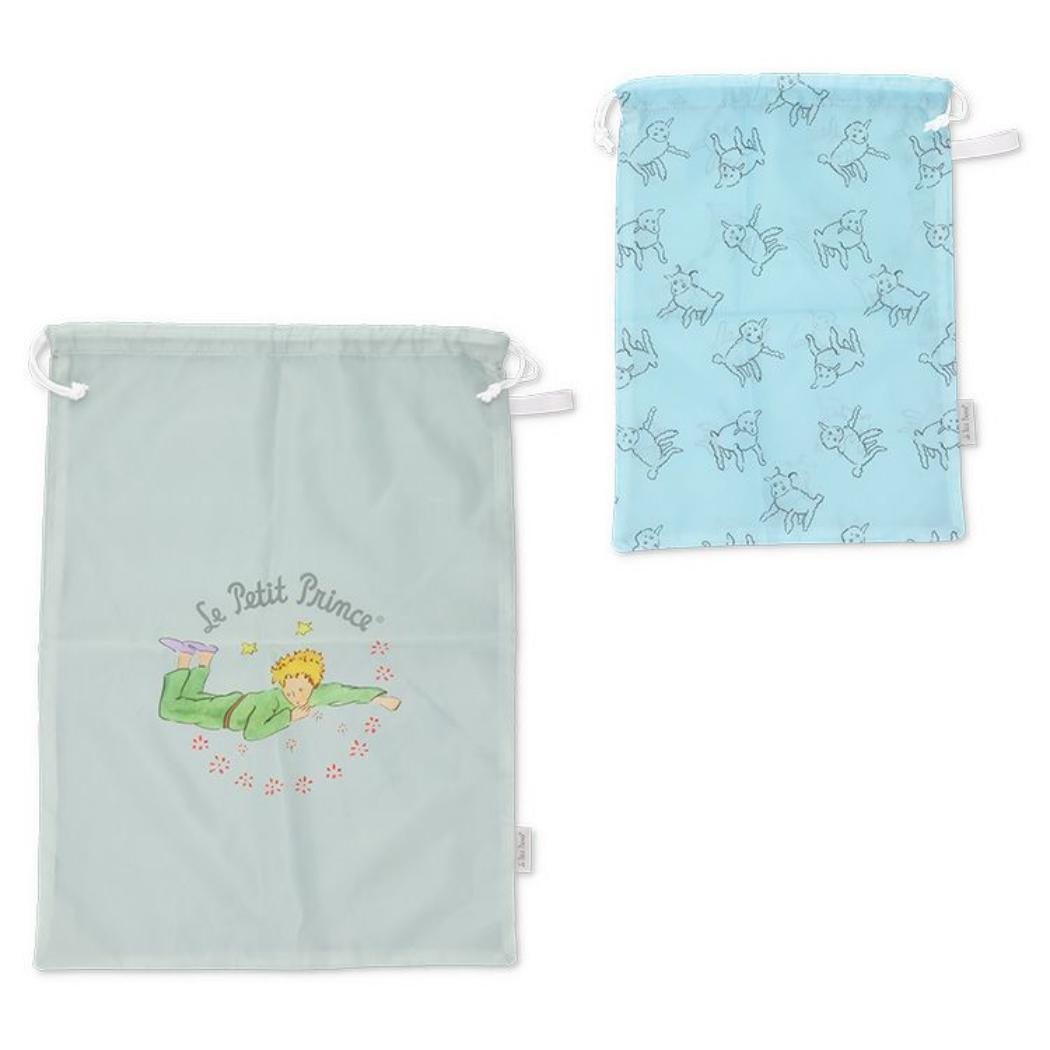 星の王子さま きんちゃく袋 マルチ巾着2個セット GY＆BL The Little Prince ゾーウィー プレゼント キ..