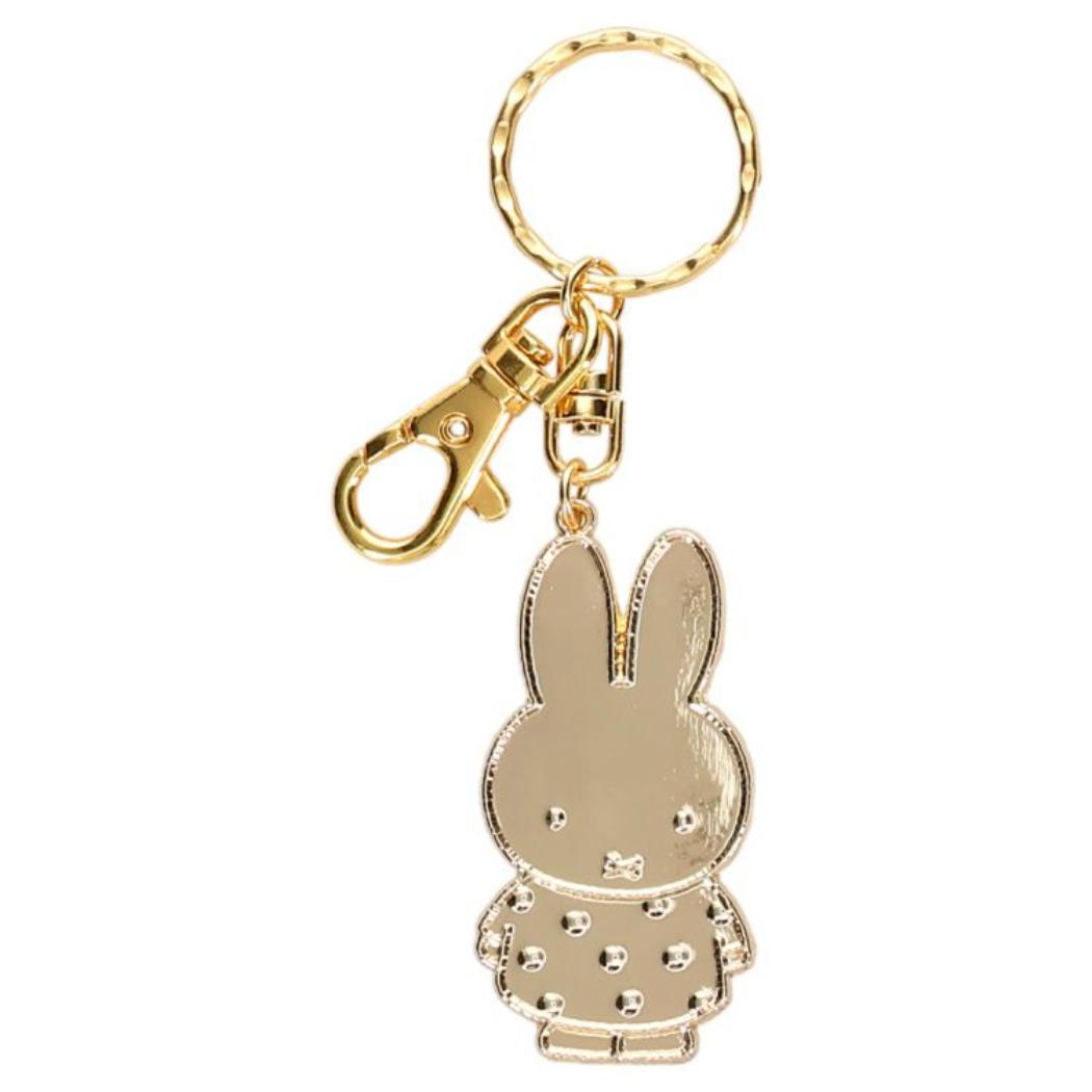 【ポイント10倍！】ミッフィー キーリング GOLDキーホルダー ドット ディックブルーナ ゾーウィー プレゼント 絵本キャラクター グッズ メール便可 シネマコレクション