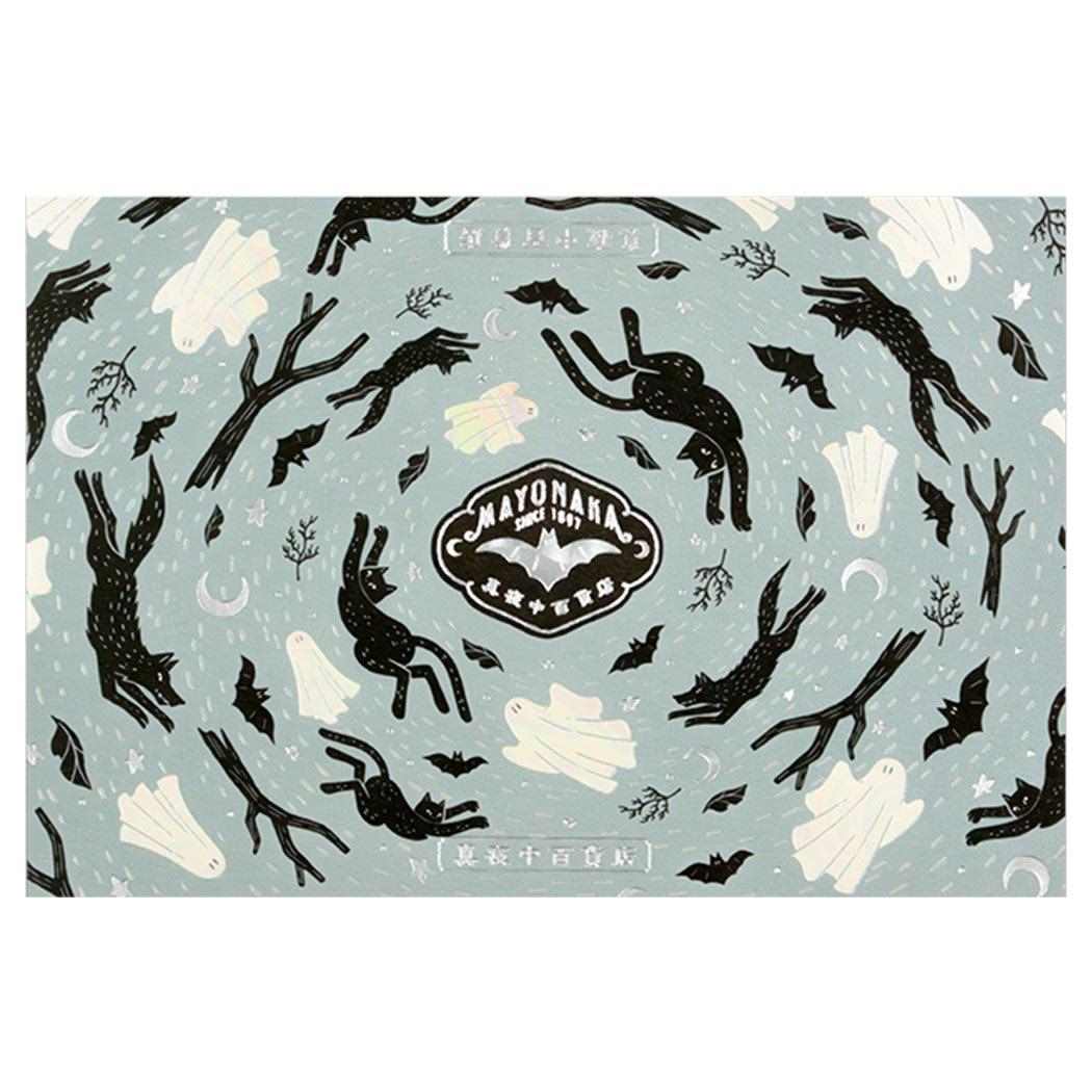 【12月は毎日ポイント10倍!】ROKKAKUxオビワン POSTCARD ポストカード 1枚入り 真夜中百貨店 フタバ 箔押し メッセージカード グッズ メー...