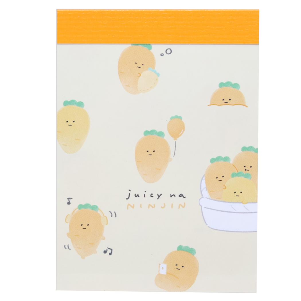 【12月は毎日ポイント10倍！】ジューシーなにんじん メモ帳 ミニミニメモ にんじん カミオジャパン 新..