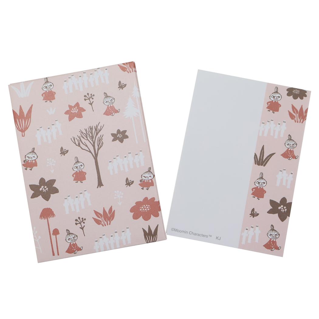 【ポイント10倍 & クーポン！】ムーミン 手紙セット ミニレター フォレストパターン 北欧 カミオジャパ..