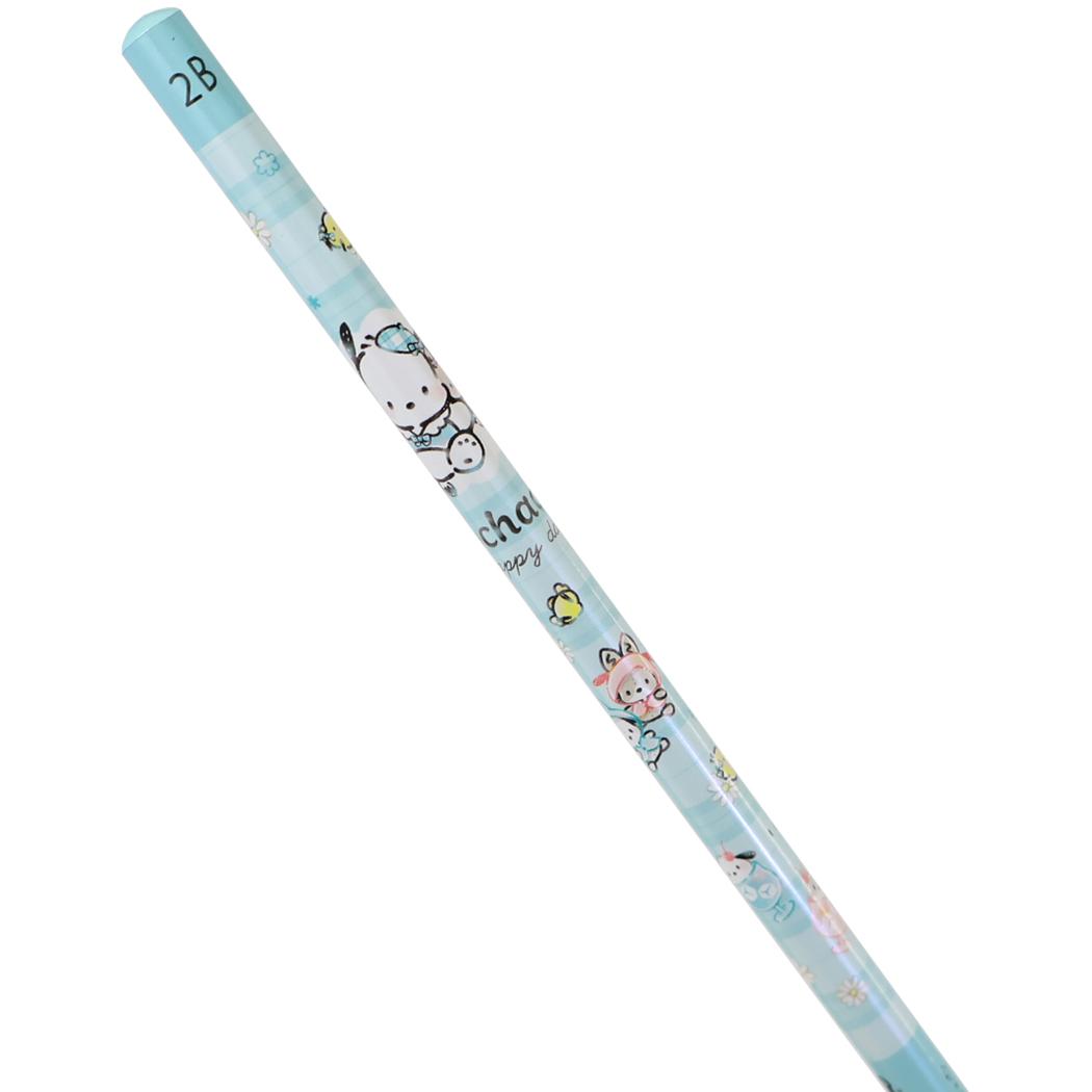 【ポイント10倍 & クーポン！】ポチャッコ 鉛筆 2B 丸軸 チェックルック タテ サンリオ カミオジャパン えんぴつ 新学期準備文具 筆記用具 小学生 かわいい キャラクター グッズ メール便可 シネマコレクション