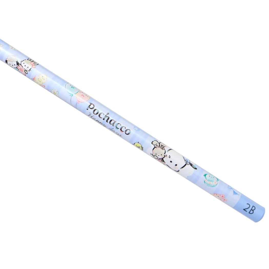 【ポイント10倍 & クーポン！】ポチャッコ 鉛筆 2B 丸軸 チェックルック ヨコ サンリオ カミオジャパン えんぴつ 新学期準備文具 筆記用具 小学生 かわいい キャラクター グッズ メール便可 シネマコレクション