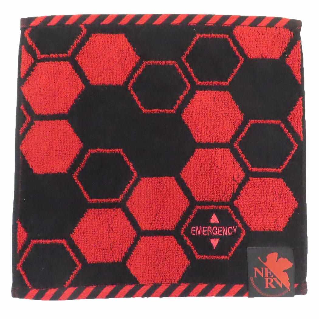 エヴァンゲリオン ミニタオル ジャガードハンカチタオル レッドエマージェンシー 丸眞 汗拭きタオル アニメキャラクター グッズ メール便可 シネマコレクション