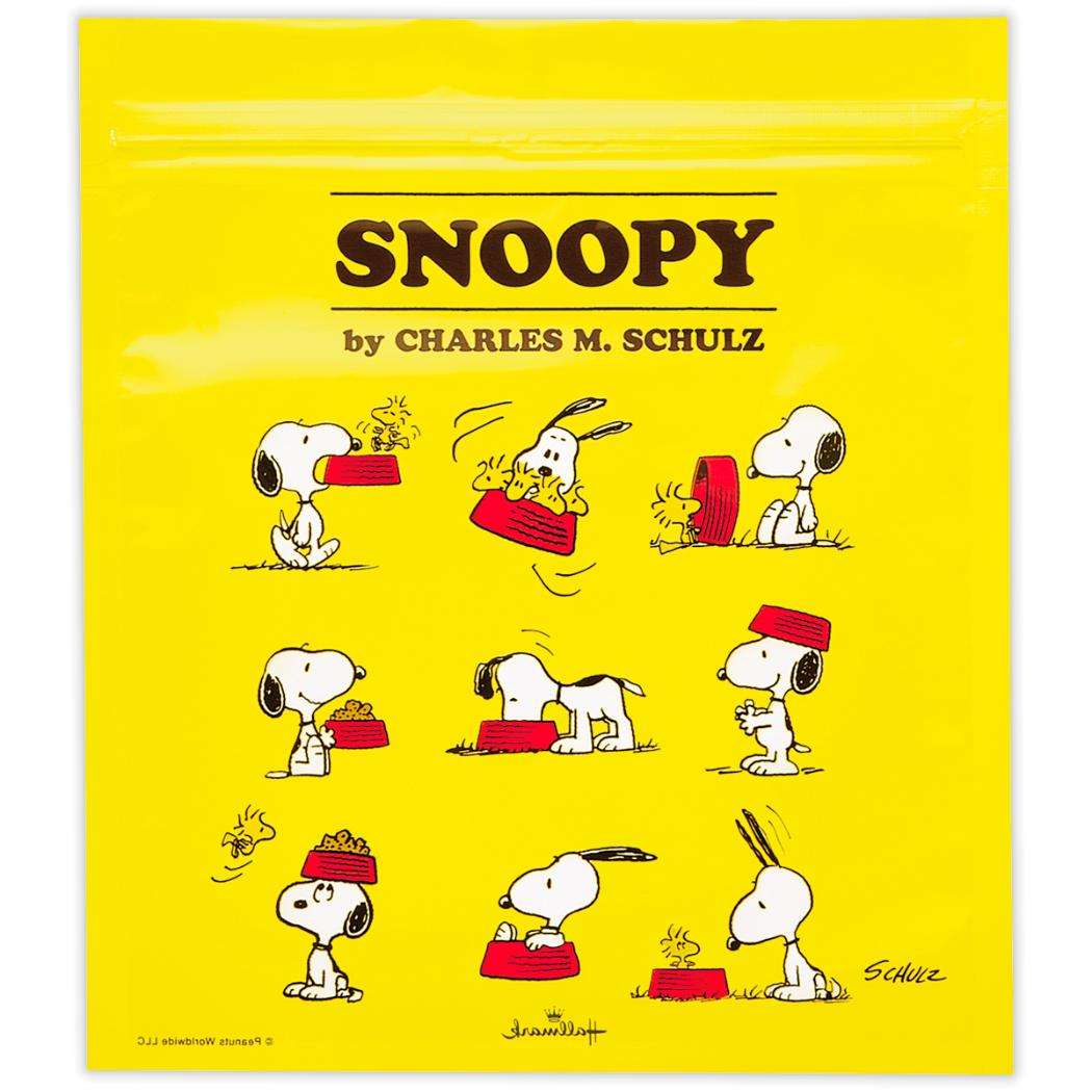 スヌーピー 小分けビニール袋 ジッパーバッグ 5枚入り Happiness is Red DISH  ...