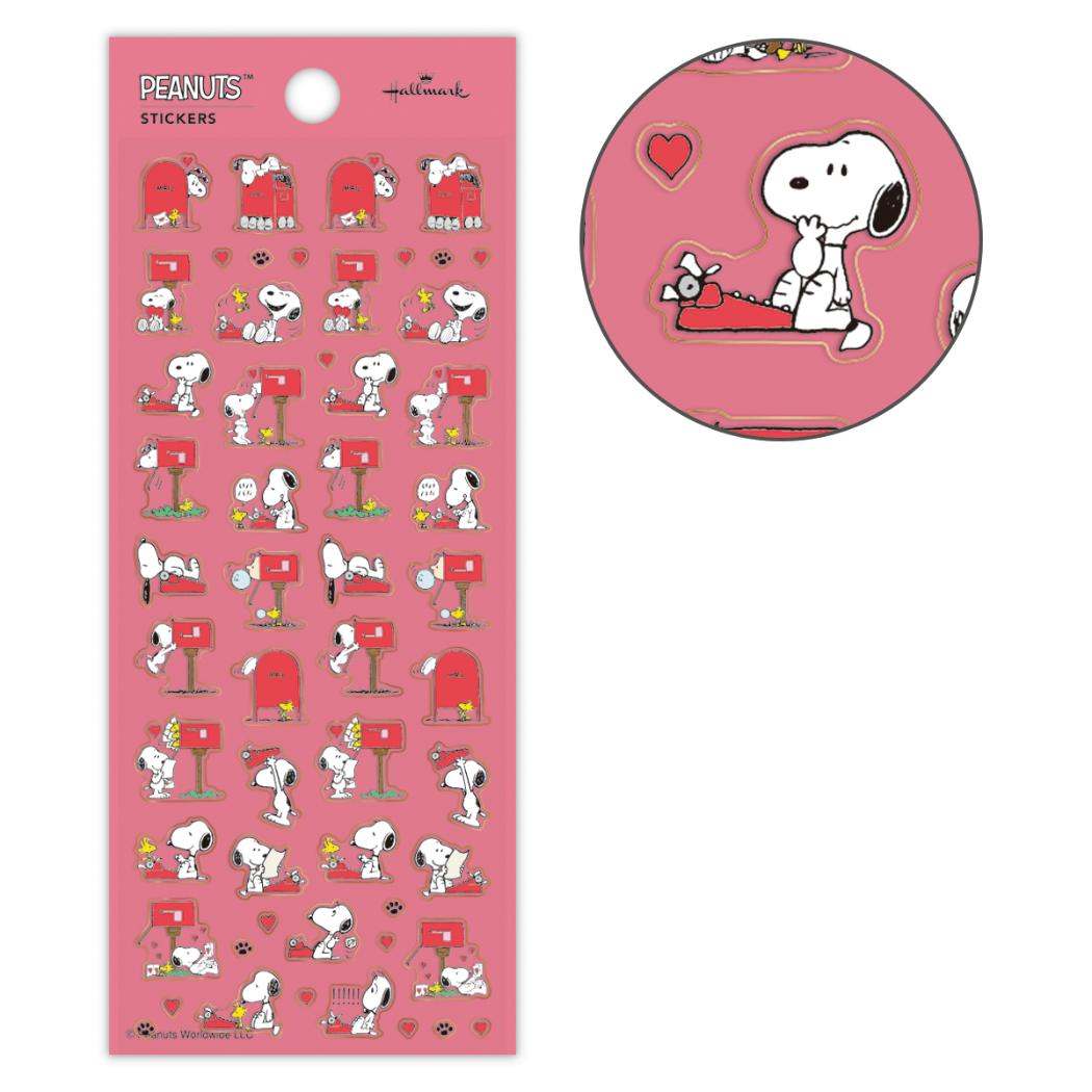 スヌーピー シールシート フチドリシール てがみ ピーナッツ 日本ホールマーク デコレーション キャラクター グッズ メール便可 シネマコレクションのサムネイル