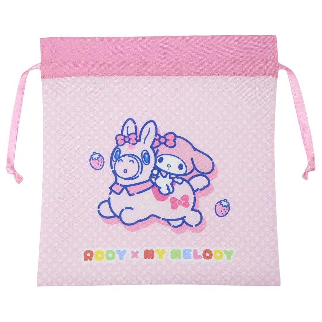 【最大1000円OFFクーポン！】＼期間限定SALE価格／RODYxサンリオキャラクターズ 巾着袋 巾着M RODYxマイメロディ サンリオ マリモクラフト 小物入れ かわいい キャラクター グッズ メール便可 シネマコレクション