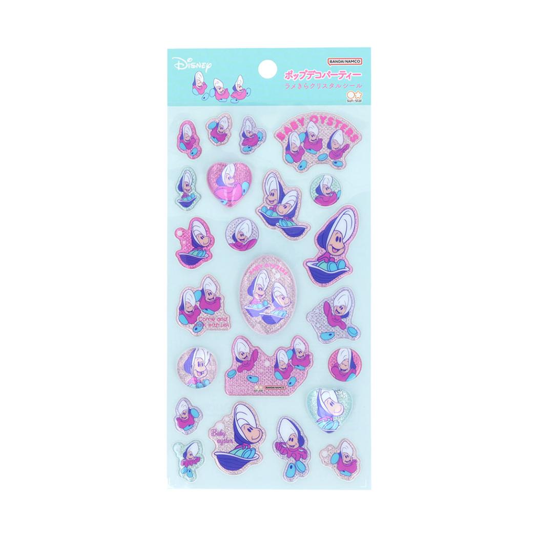 ふしぎの国のアリス シールシート ラメきらクリスタルシール ヤングオイスター ディズニー サンスター文具 デコレーション キャラクター グッズ メール便可 シネマコレクションのサムネイル