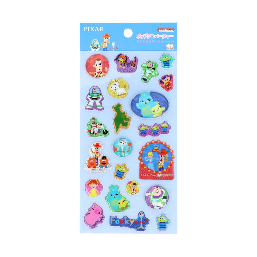 トイストーリー シールシート ラメきらクリスタルシール ディズニー サンスター文具 デコレーション キャラクター グッズ メール便可 シネマコレクションのサムネイル