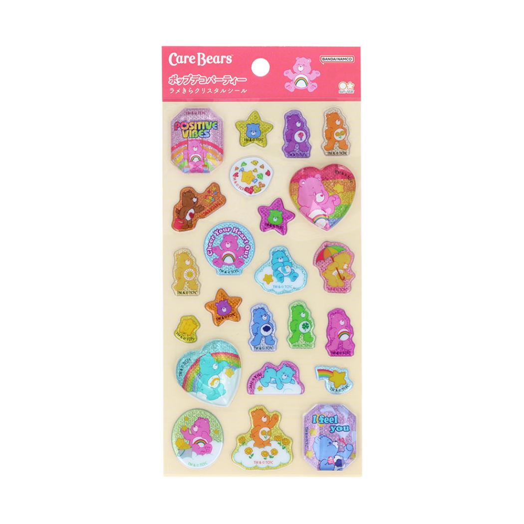 ケアベア シールシート ラメきらクリスタルシール レッド CareBears サンスター文具 デコレーション キャラクター グッズ メール便可 シネマコレクションのサムネイル