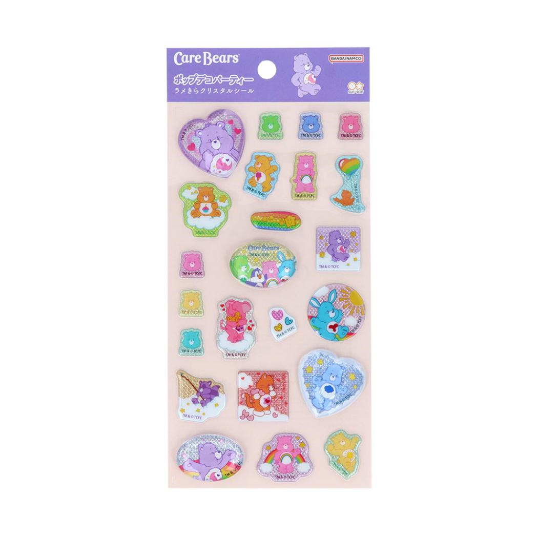 ケアベア シールシート ラメきらクリスタルシール バイオレット CareBears サンスター文具 デコレーション キャラクター グッズ メール便可 シネマコレクションのサムネイル