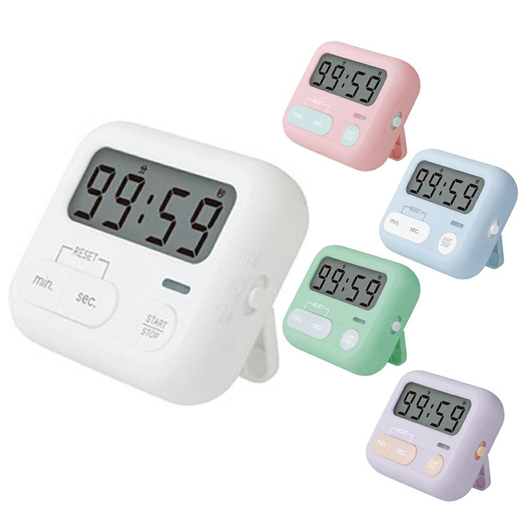 ソニック モチベプラス スタディタイマー ミニ LED付 ホワイト / ピンク/ ブルーなど各色 学習タイマー コンパクト 持ち運び おしゃれ 試験勉強 電池式 光でお知らせ無音モードあり 女子 男子 中学生 高校生 筆箱に入るサイズ メー...