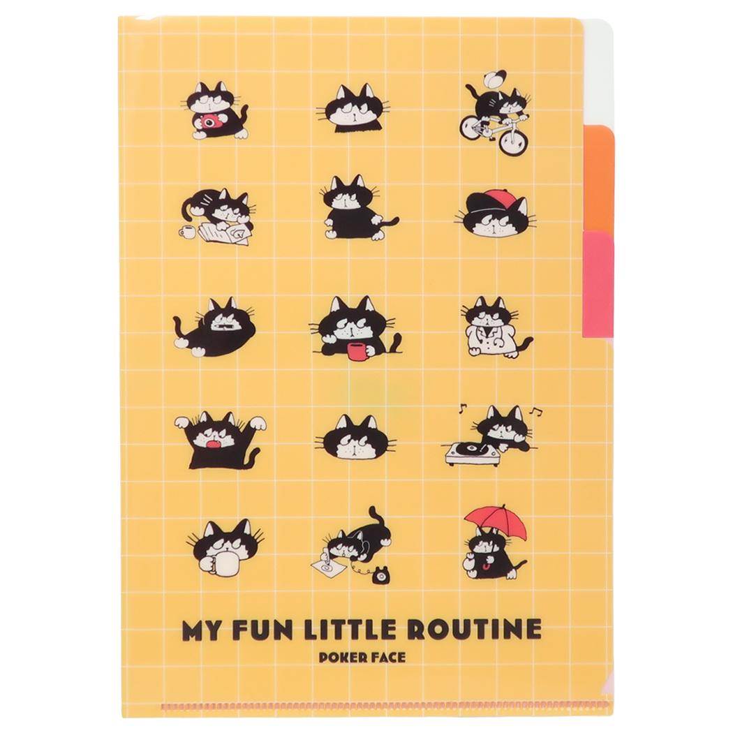 【ポイント10倍 & クーポン！】ヒダカナオト ポケットファイル ポケット付きA5クリアファイル クリエイターズサーカス ねこ フロンティア 新学期準備文具 ミニファイル CREATORS CIRCUS グッズ メール便可 シネマコレクション