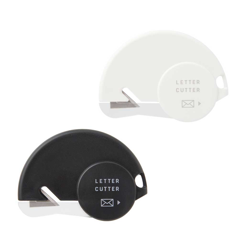 【ポイント10倍 & クーポン！】ミドリ ゴミが出ない レターカッター 封筒カッター 開梱 開封 封筒 カッター 手紙 開封 カッター ホワイト ブラック メー...