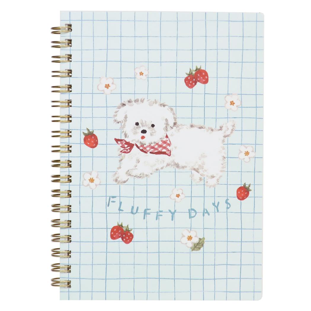 【ポイント10倍 & クーポン！】B6リングノート リングノート 利光春華 strawberry dog Green Flash 新学期準備文具 おしゃれ メール便可