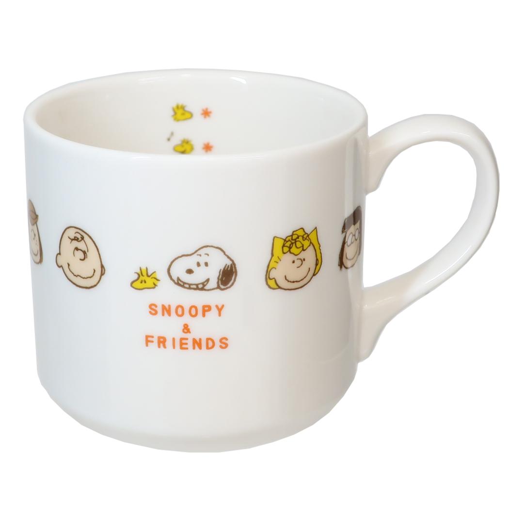 【ポイント10倍 & クーポン！】マグ 磁器製マグカップ スヌーピー スヌーピー＆フレンズ ピーナッツ 金正陶器 日本製