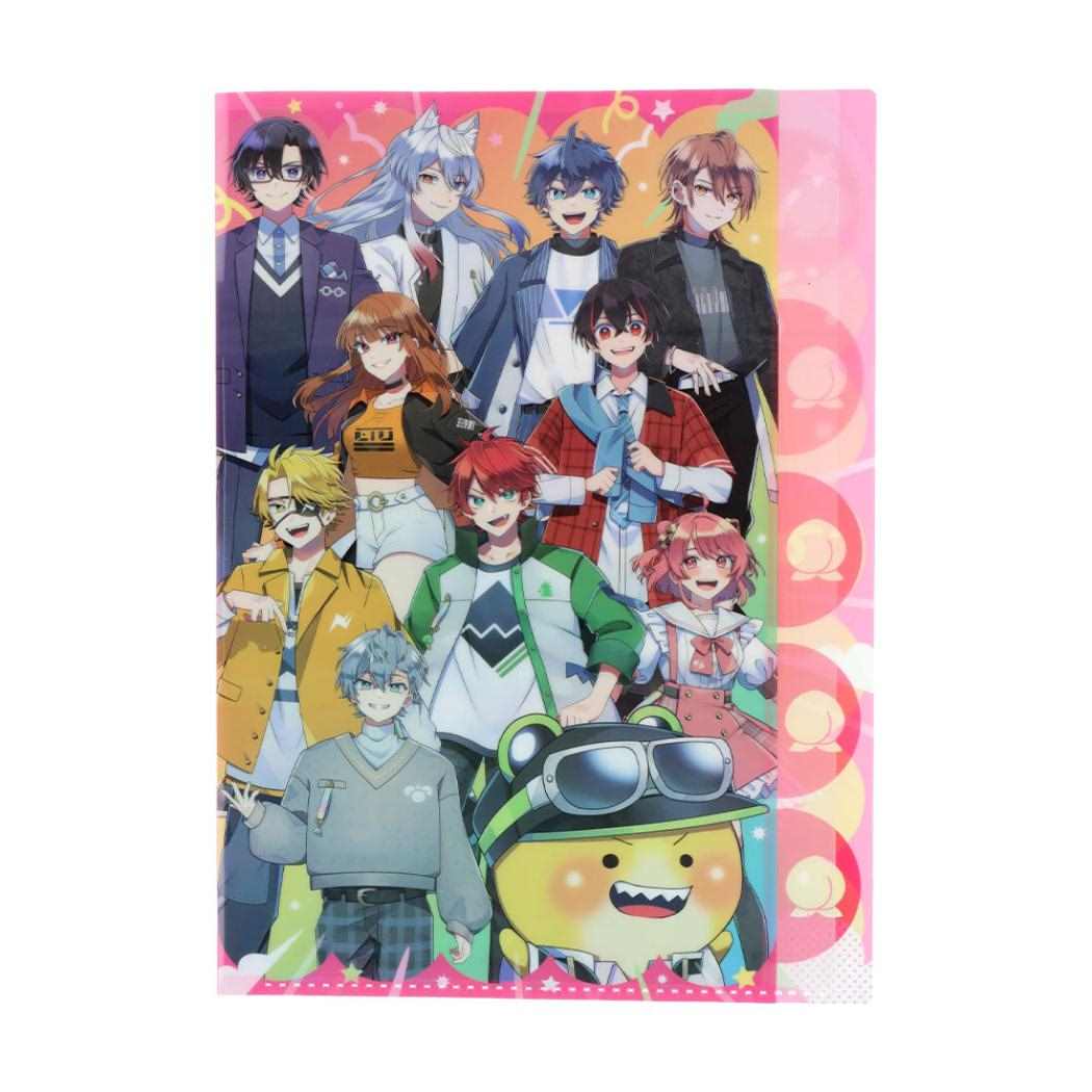 【最大1000円OFFクーポン！】カラフルピーチ ポケットファイル ダイカットクリアファイル5P 5ポケット A4 ピーチ UUUM ウーム サンスター文具 新学期準備文具 かわいい からぴち 実況 動画クリエイター グッズ メール便可 シネマコレクション