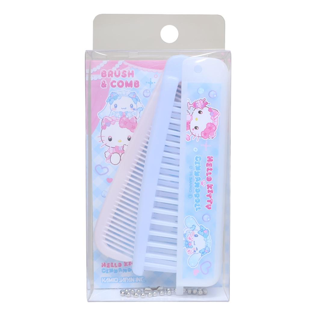 【最大1000円OFFクーポン！】ハローキティ シナモロール ヘアブラシ 折りたたみブラシ＆コーム サンリオ カミオジャパン 折りたたみくし キャラクター グッズ メール便可 シネマコレクション