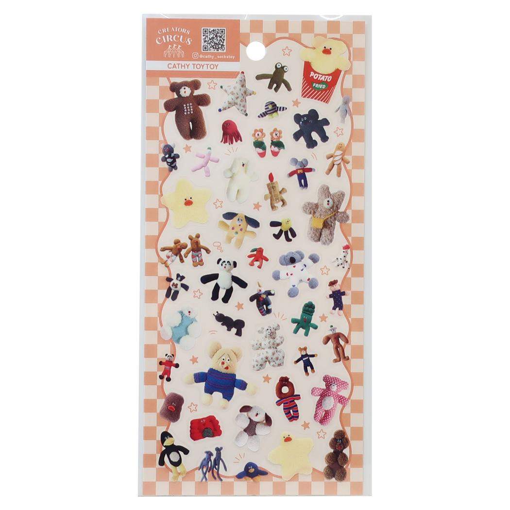 Rakuten - 【ポイント10倍 & クーポン！】クリエイターズサーカス シールシート 透明シール CATHY TOYTOY フロンティア デコレーション デコシール CREATORS CIRCUS グッズ メール便可 シネマコレクション