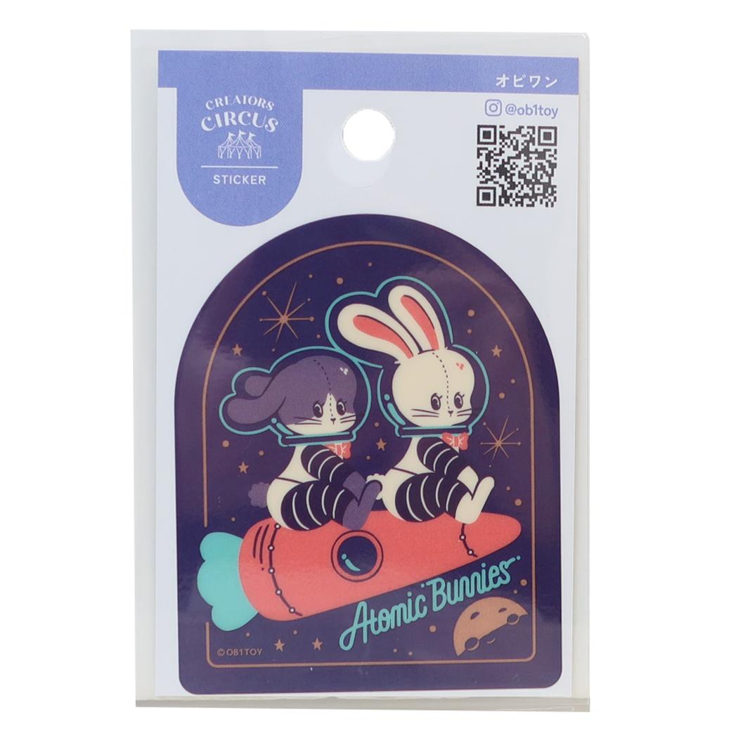 [최대 1000 엔 OFF 쿠폰!] 크리에이터스 서커스 다이컷 씰 스티커 오비완 OB1TOY Atomic Bunnies 프론티어 내수 내광 데코 씰 CREATORS CIRCUS 상품 메일 편리 가능 시네마 컬렉션