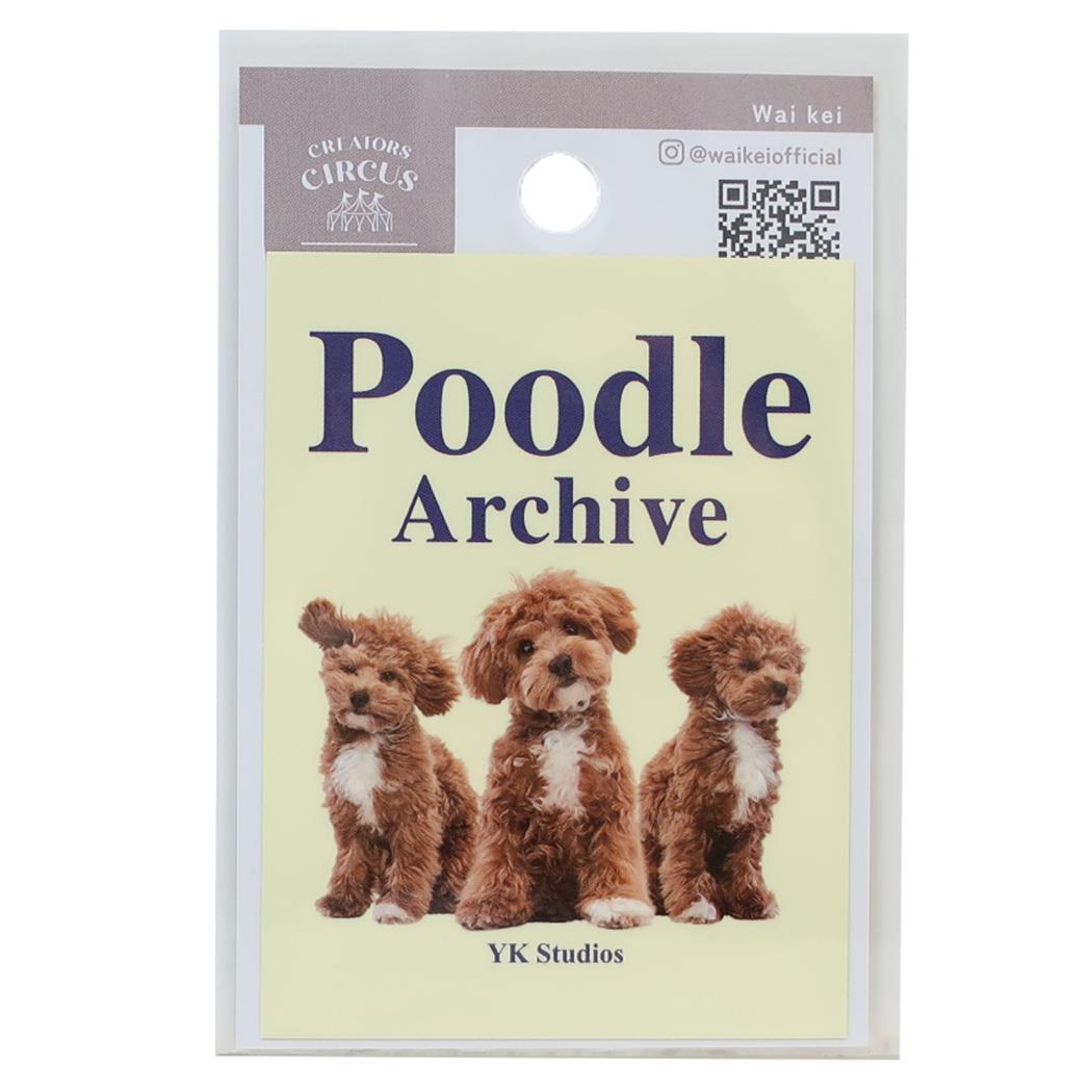 【ポイント10倍 & クーポン！】クリエイターズサーカス ダイカットシール ステッカー Wai kei Poodle Archive フロンティア 耐水 耐光 デコシール CREATORS CIRCUS グッズ メール便可 シネマコレクション