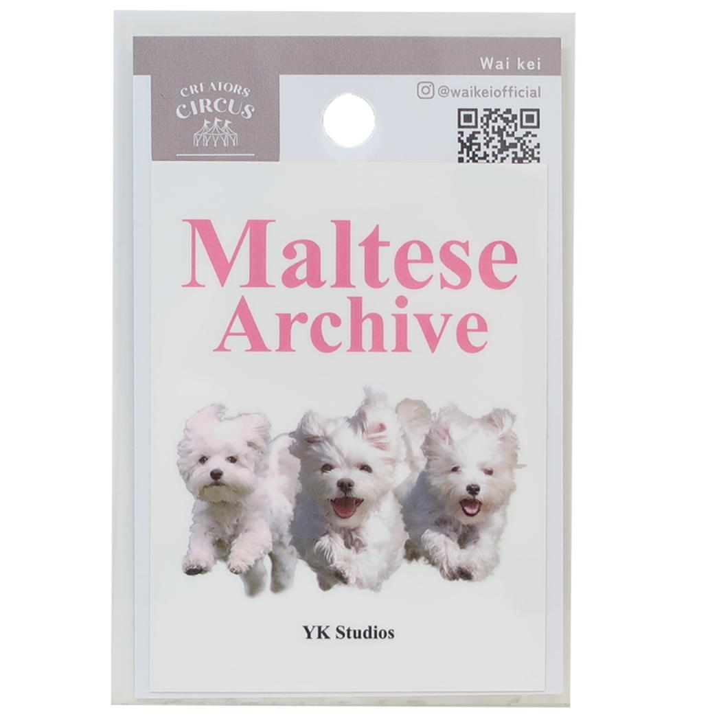 [최대 1000 엔 OFF 쿠폰!] 크리에이터스 서커스 다이 컷 씰 스티커 Wai kei Maltese Archive 프론티어 내수 내광 데코 씰 CREATORS CIRCUS 상품 메일 서비스 가능 시네마 컬렉션