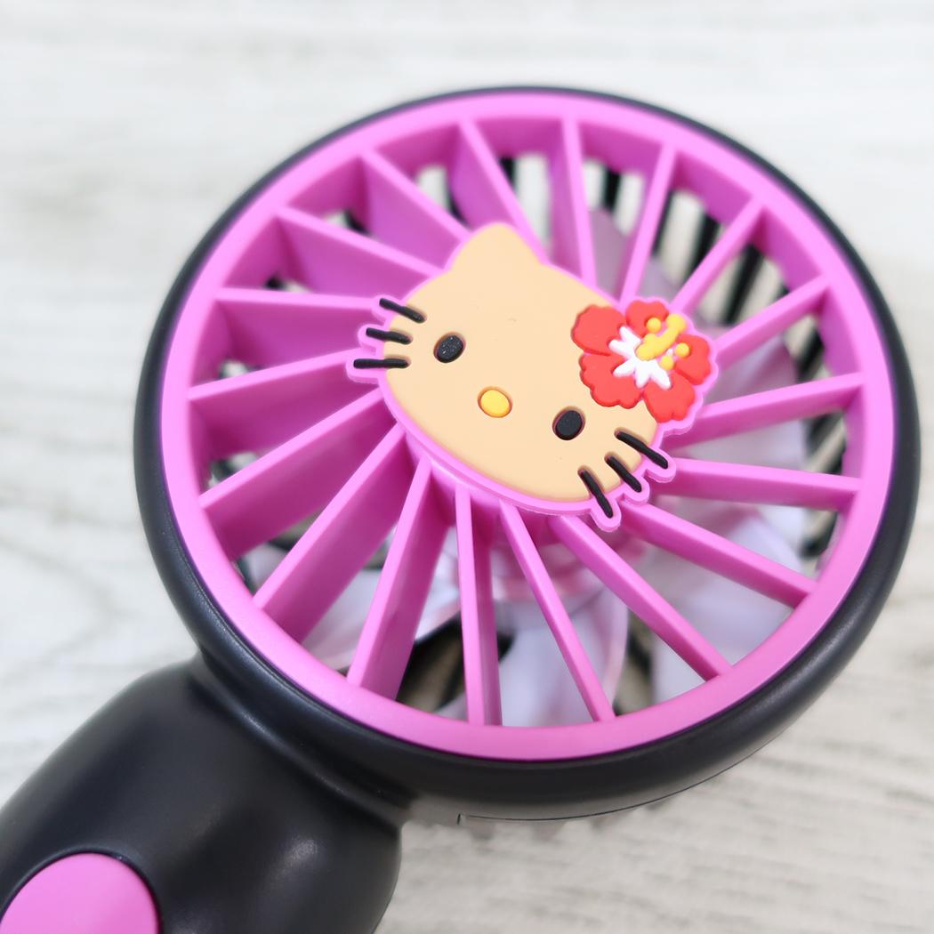 【ポイント10倍 & クーポン！】ハローキティ 携帯用扇風機 カラビナ付きminiFAN 日焼け サンリオ ジェイズプランニング ミニファン USB充電 熱中症対策 キャラクター グッズ シネマコレクション 3