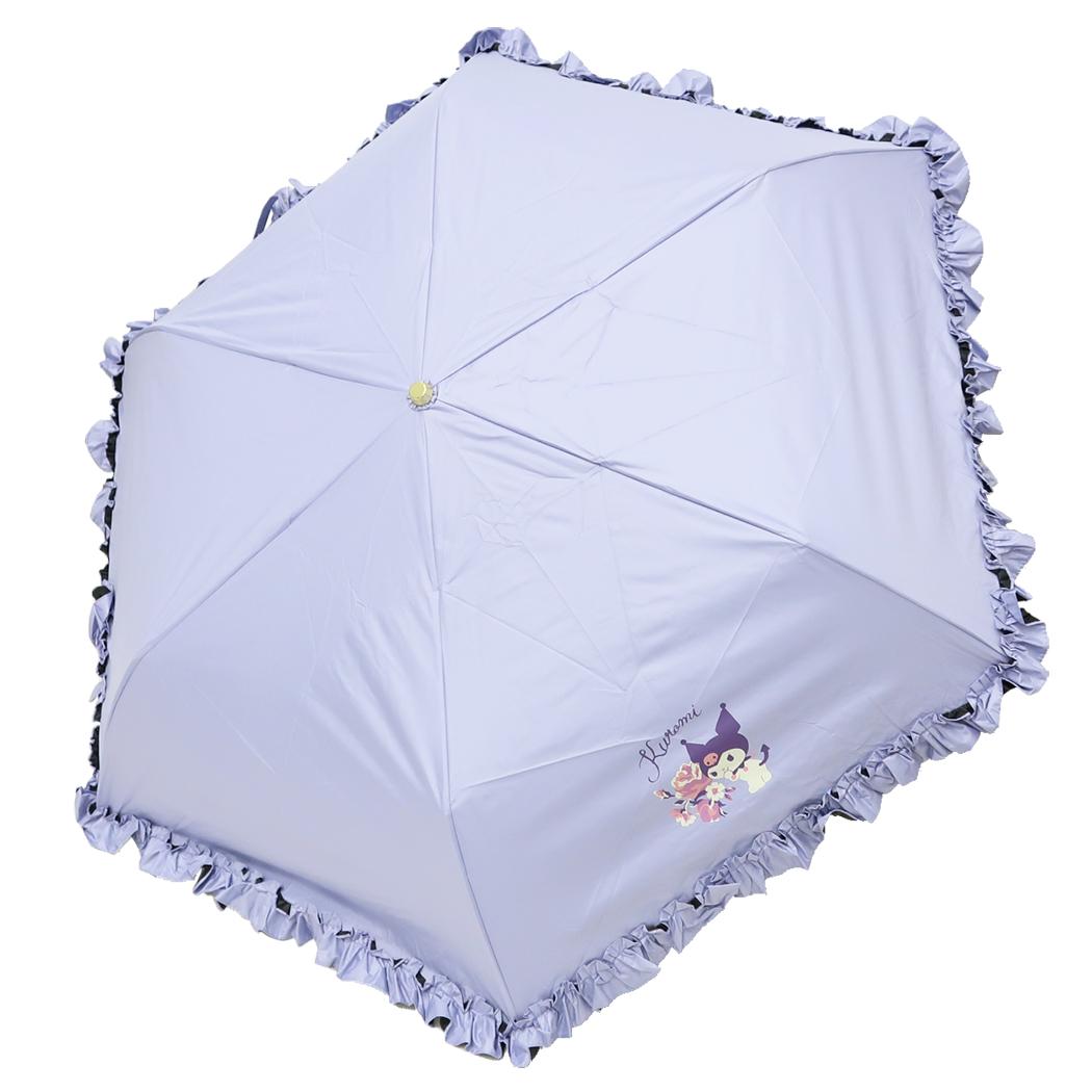 For Women - 【ポイント10倍 & クーポン！】クロミ 折り畳み傘 晴雨兼用折畳傘 かわいいフリルタイプ フラワー サンリオ ジェイズプランニング 耐風傘 子供用 キャラクター グッズ シネマコレクション