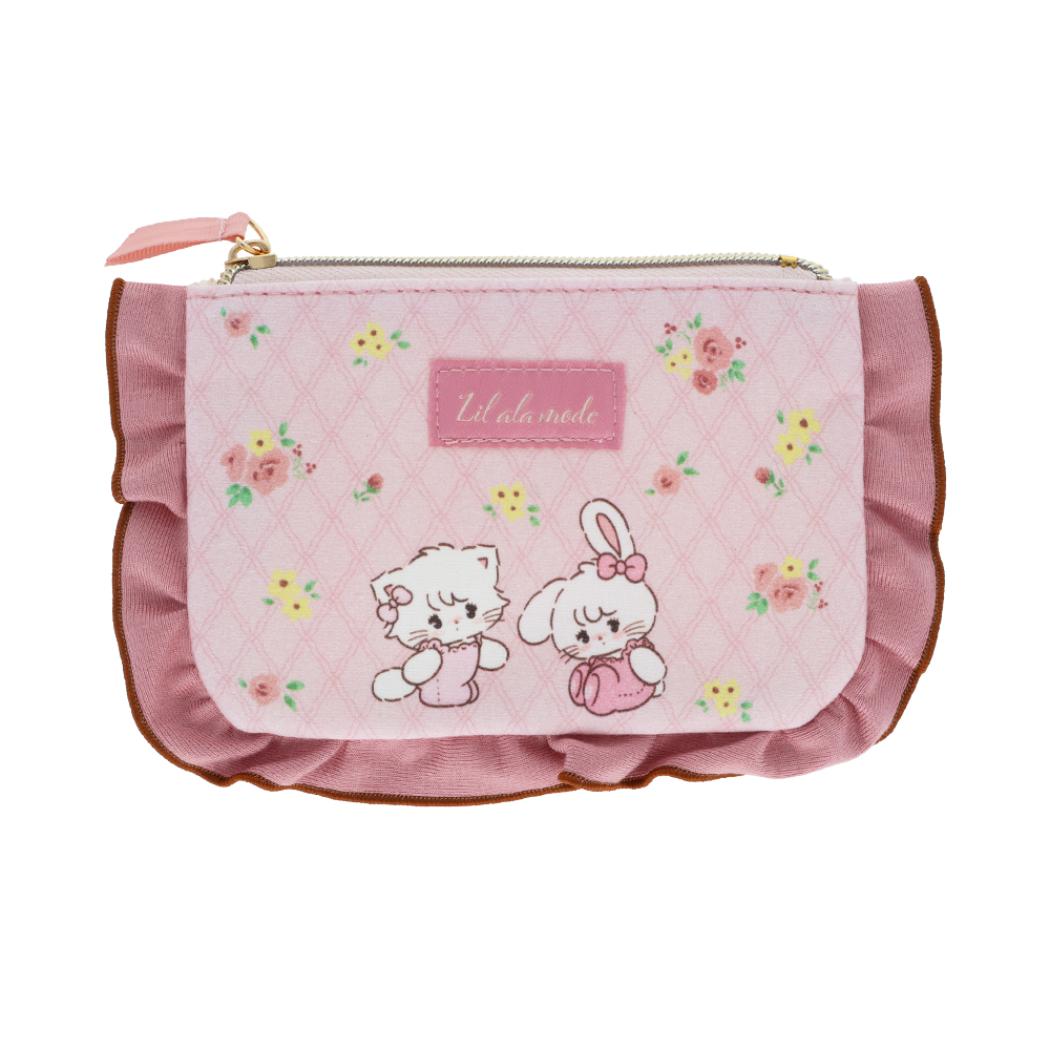 Rakuten - 【ポイント10倍 & クーポン！】Lil ala mode コスメポーチ メローポーチ ピンク リルアラモード サンスター文具 化粧ポーチ 小物入れ キャラクター グッズ メール便可 シネマコレクション