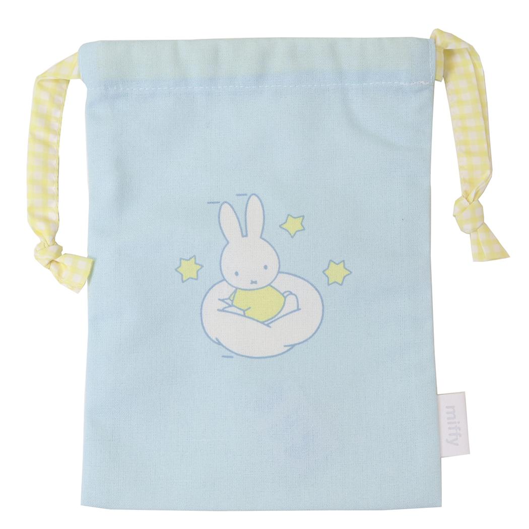 Pouch, Handbag - 【最大1000円OFFクーポン！】ミッフィー きんちゃく袋 巾着 star ディックブルーナ Green Flash 小物入れ 絵本キャラクター グッズ メール便可 シネマコレクション