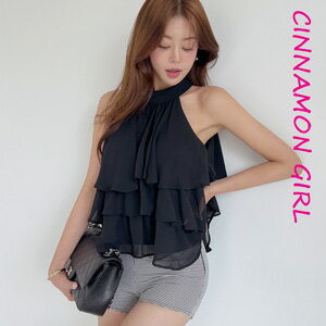 【全3色】ホルターネックフリルブラウス アイボリー ピンク ブラック【holter-0513ghrtop】( lam )(240524)シナモンガール Cinnamon Girl 超ミニ マイクロミニ 韓国 胸元 セクシー cinnamongirl レディース 【全3色】ホルターネックフリルブラウス アイボリー ピンク ブラック【holter-0513ghrtop】( lam )(240524)シナモンガール Cinnamon Girl 超ミニ マイクロミニ 韓国 胸元 セクシー cinnamongirl レディース