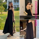 【全3色】ロングワンピース アイボリー カーキ ブラック【250402op2】(sun )(250402)シナモンガール Cinnamon Girl 超ミニ マイクロミニ 韓国 胸元 セクシー cinnamongirl レディース