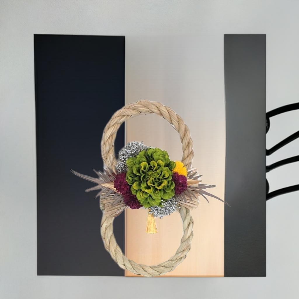 お正月お正月飾りおしゃれしめ縄フッ...