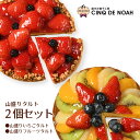 創作洋菓子工房 サンクドノア タルト 通常価格ヨリ15%OFF 単品合計より15％以上お得！ 山盛りタルト2個セット 山盛りいちごタルト 山盛りフルーツタルト 送料無料 サンクドノア ギフト プレゼント 誕生日ケーキ ケーキセット