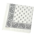 GLARNER TUECHLIyO[i[gDGb`zo_iEnJ` BANDANA PAISLEY WHITE zCg