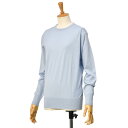 【SALE】JOHN SMEDLEY【ジョンスメドレー】クルーネック長袖ニット 30G EMMA MIRAGE BLUE コットン ライトブルー