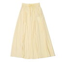 HERNO【ヘルノ】ロングスカート GN000007D 12431SZ 2047 ナイロン ポリウレタン イエロー