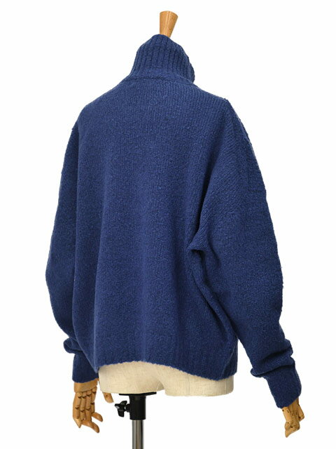 SCAGLIONE【スカリオーネ】ハイネックニット DNB030 406 ROYAL ウール ナイロン ロイヤルブルー