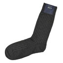 CORGI【コーギー】ソックス靴下 80-45-4011 plain rib sock cotton nylon GREY コットンナイロン薄手 グレー(4)