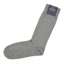 CORGIyR[M[z\bNXC 80-45-4011 plain rib sock cotton nylon LIGHT GRAY RbgiC CgO[