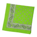 GLARNER TUECHLIyO[i[gDGb`zo_iEnJ` BANDANA PAISLEY LEMON GREEN O[