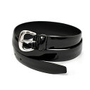 【SALE】Anderson's【アンダーソンズ】パテントレザーベルト 25mm A/0326 レザー ブラック
