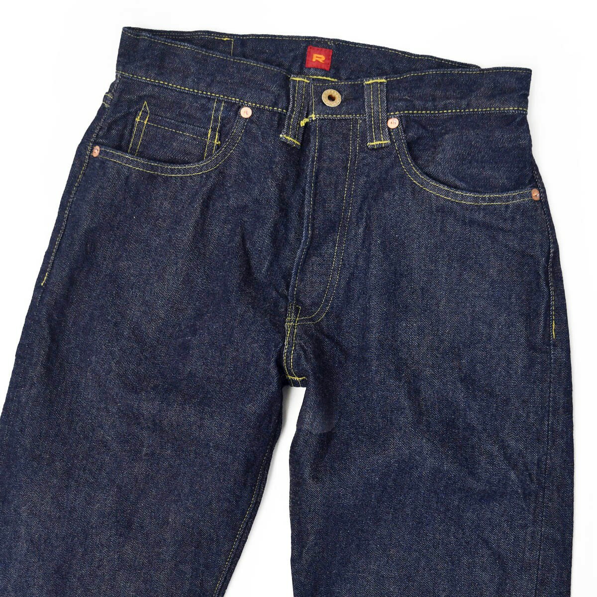 RESOLUTEセミワイドテーパードデニム 714 94 "大戦モデル" cotton ONE WASH ワンウォッシュインディゴ ウエストサイズ 36～38